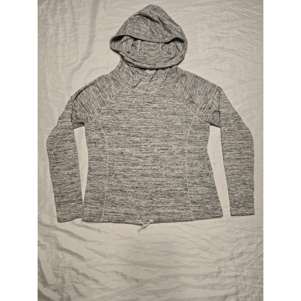 Athleta techie sweat gray cowl hoodie oversized soft w Pocket XS athletic‎ fall